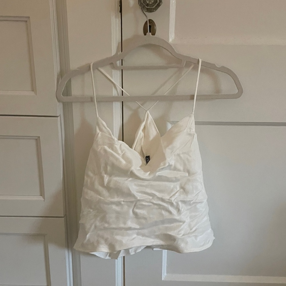 Silk Cropped Blouse